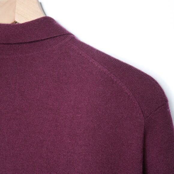 Men's Warehouse Modern Fit Sweater Size LT‎ Large Tall Purple Merino Wool - Picture 8 of 8